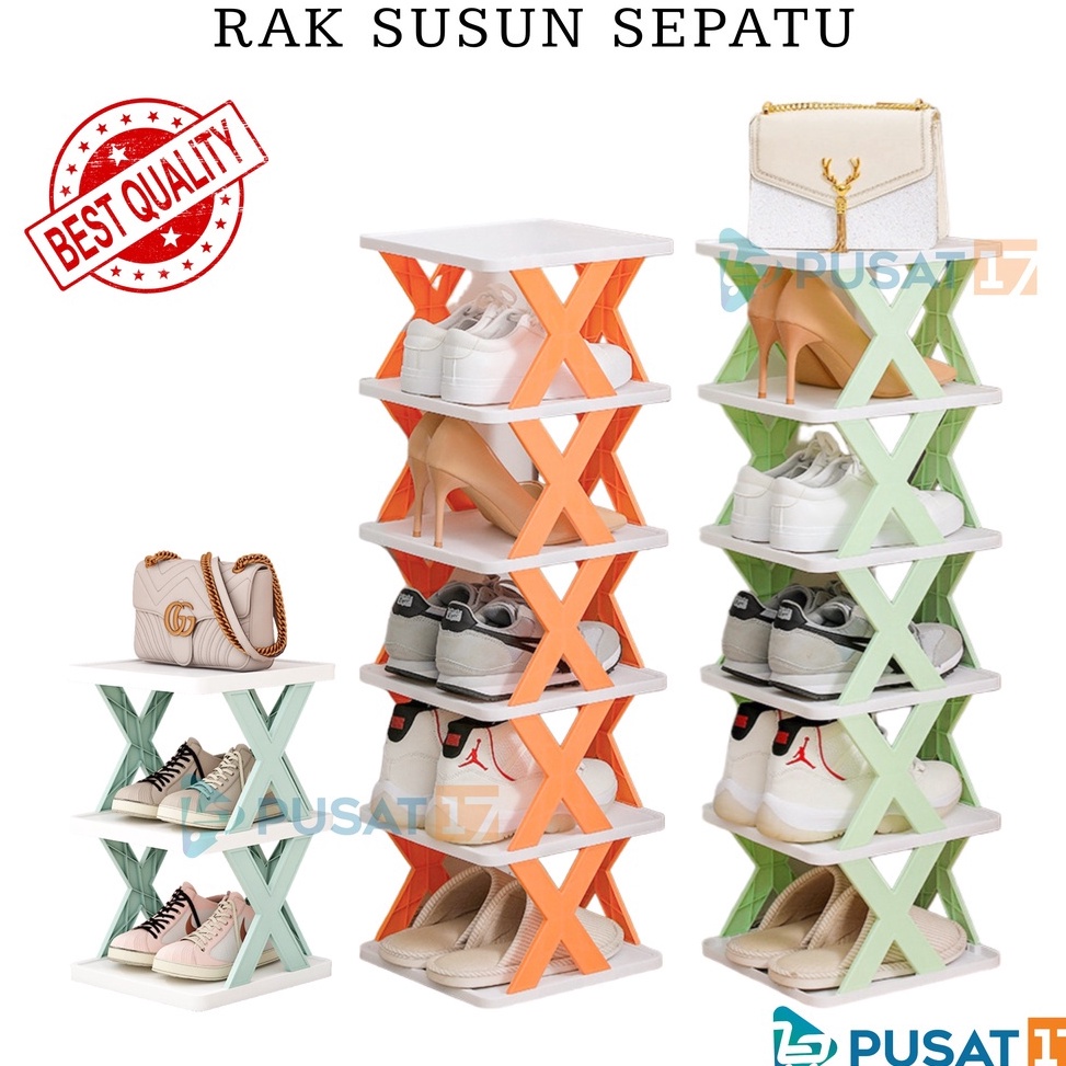 ★ DDN PUSAT17 RAK SEPATU TINGKAT SERBAGUNA / TEMPAT SEPATU SANDAL SUSUN RAKIT / RAK TEMPAT SANDAL SE