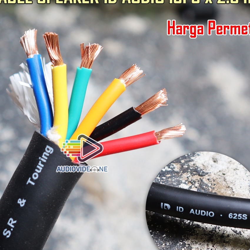 (LB-◆I☼] Kabel Speaker ID AUDIO 6 x 2.5 mm Kabel Spiker Isi 6 Original Permeter / trending.