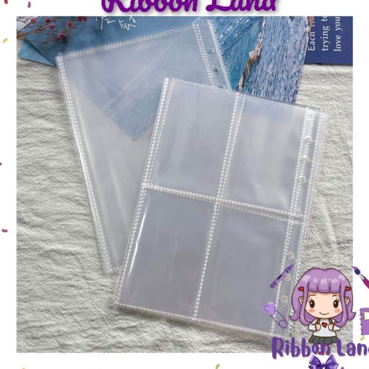 

[M12☎/W✮) (10 lembar) ONE SIDE Sleeve Photocard Binder A5 Notebook Diary 6 Ring Clear Bening/ viiral..