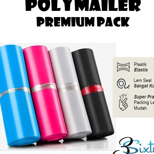 

[RR☞/B➛) PLASTIK POLYMAILER PREMIUM TEBAL WARNA LENGKAP LEM Kantong Amplop Packing Online Shop TERMURAH/ baanyak diminati.!