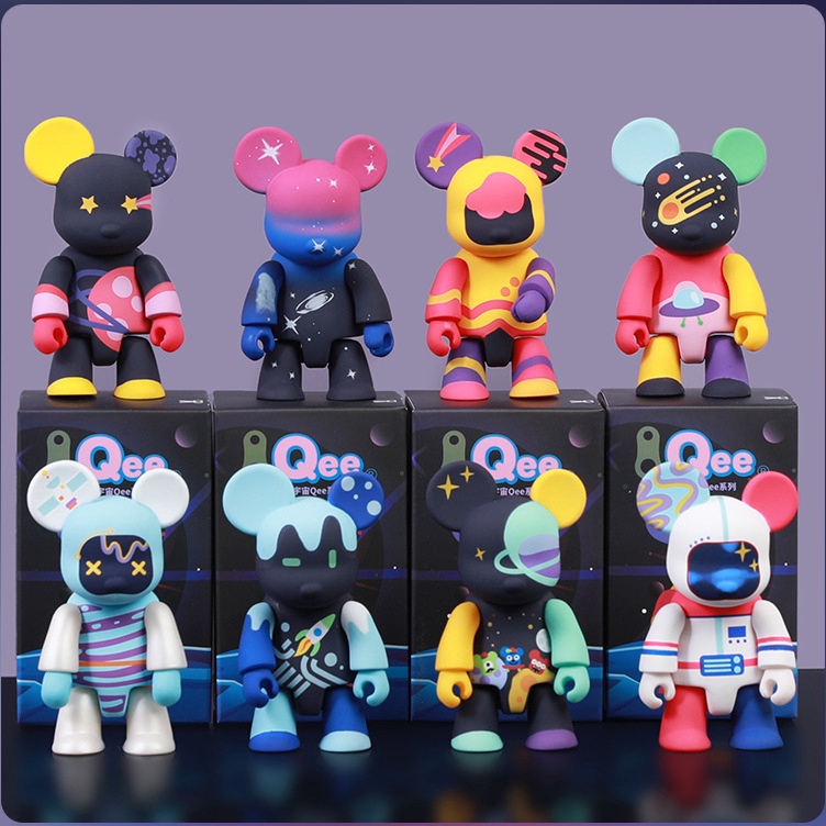 _ IH Xingchen Universe Violent Bear QEE Unknown Baby Technology Blind Box j Special Edition ★.