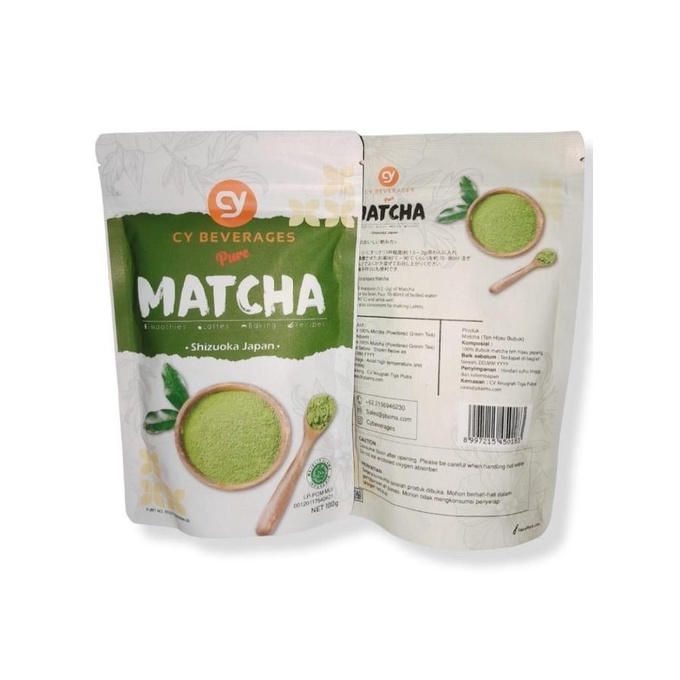 

CY BEVERAGES PURE JAPANESE MATCHA POWDER BUBUK MACHA SHIZUOKA 100GR