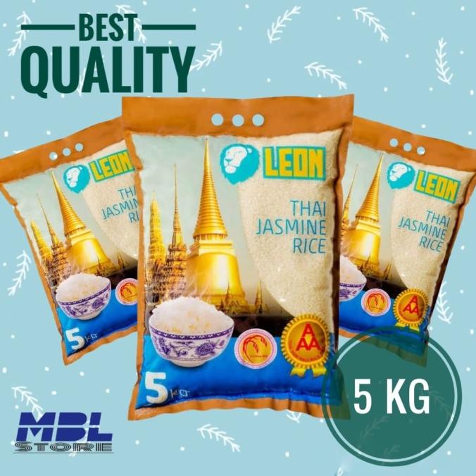 

Beras Leon Thailand Jasmine Rice Beras Thailand 5 Kg