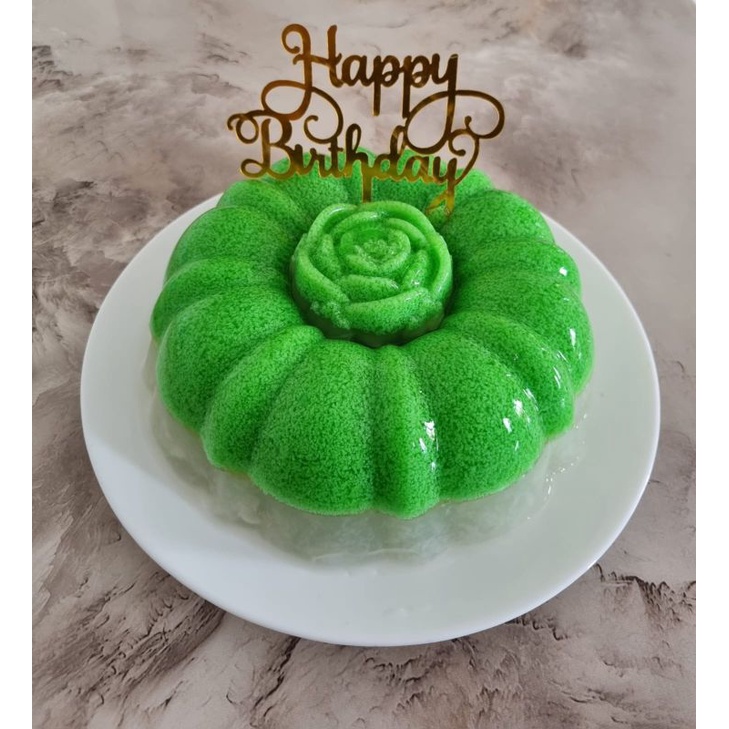 

puding lumut pandan kelapa muda