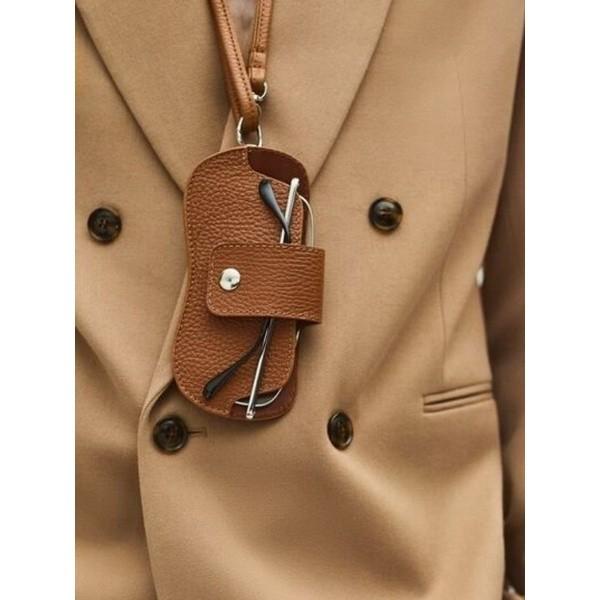 TERLARIS - CASE KACAMATA KULIT TALI/TEMPAT KACAMATA KULIT/SUNGLASS CASE LEATHER