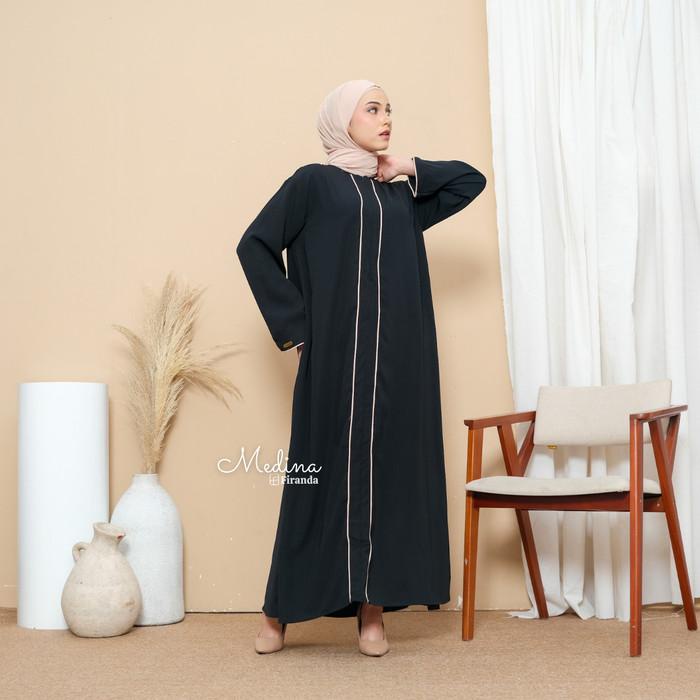 TERLARIS - FIRANDA ABAYA TURKEY / ABAYA DRESS TURKI / ABAYA BASIC MEDINA BUSUI