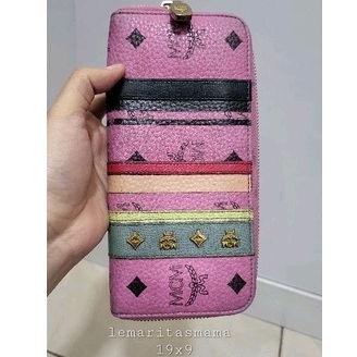 Mcm pink multicolor wallet