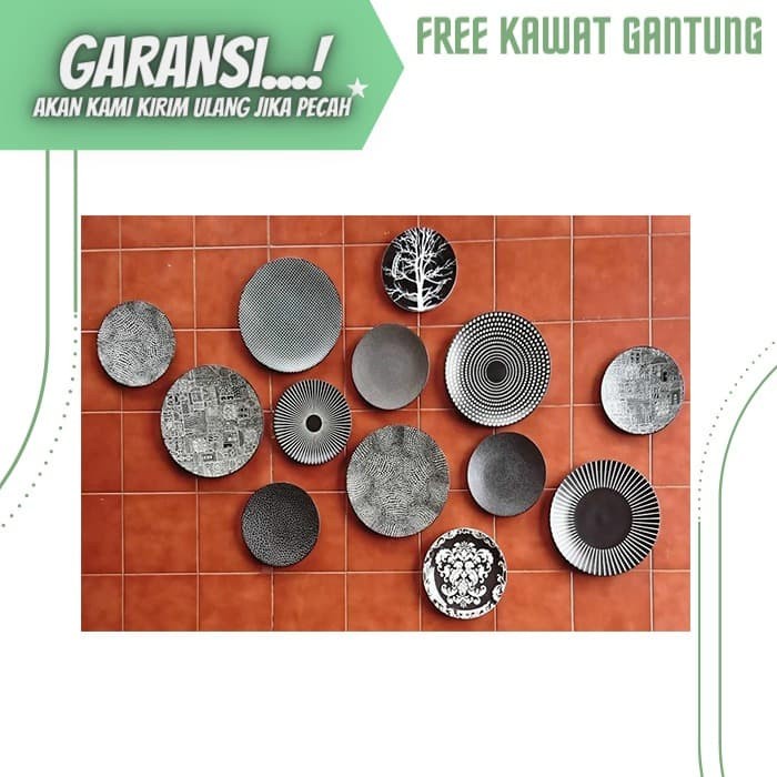 TF564 PIRING HIASAN DINDING / PIRING WALL DECOR / PIRING KERAMIK ANTIK SALE