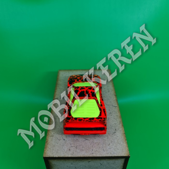 PROMO MATCHBOX LOOSE 1988 1:59 FERRARI F40 YELLOW CAMOUFLAGE TERLARIS