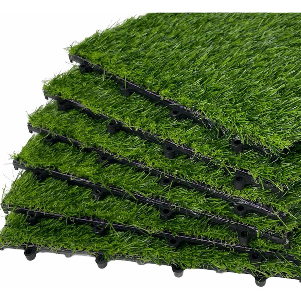 Best Seller 0Cd decking tile lantai rumput sintetis tipe swiss 30x30 cm tebal 30 mm ⋆ Terbatas