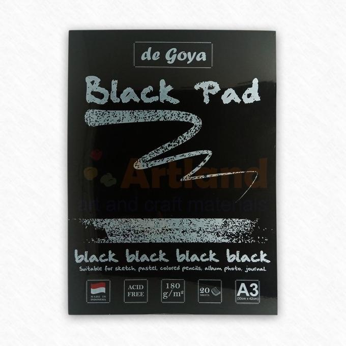 

A3 DE GOYA DEGOYA BLACK PAD BUKU LUKIS GAMBAR KERTAS HITAM