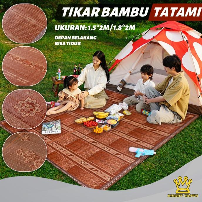 Tikar Bambu TATAMI / TIkar Lipat Bambu Tatami Ukuran 180 x 200cm