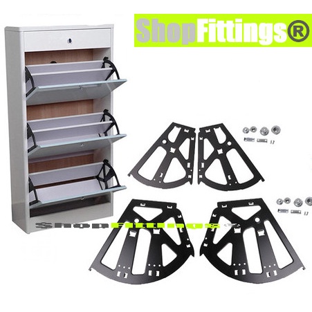 Braket Lemari Rak Sepatu Engsel Putar Flip Shoe Rack Hinge Mechanism