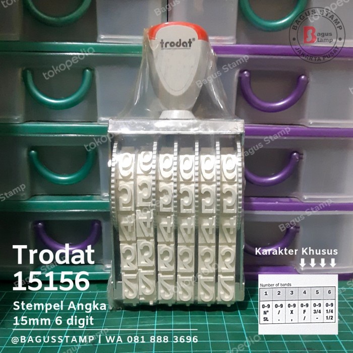 

Bestseller Stempel Manual Angka 6 Digit 15Mm Trodat 15156