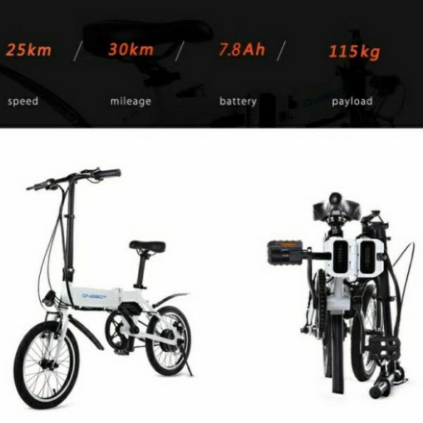 Sepeda Lipat Listrik (Ebike) Onebot T4