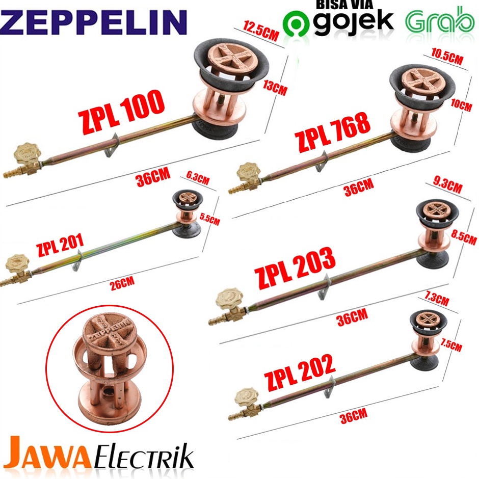 ★★★ qq Zeppelin ZPL 100 201 202 203 768 / Kompor Dagang Mawar Semawar Terkenal Bayar Di Tempat・