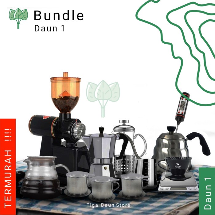 Paket Coffee Shop Mini Coffee Shop Street Bar Bundling Manual Brew
