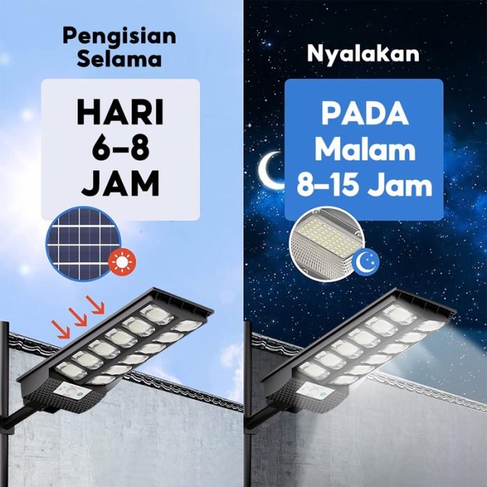 Ookas Lampu Jalan Tenaga Surya Led Outdoor Waterproof Sensor Lampu