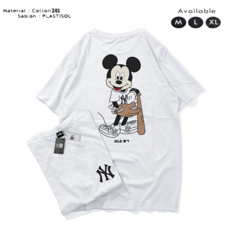 Kaos Tshirt MLB Fullprint Fulltag Label Pria Wanita