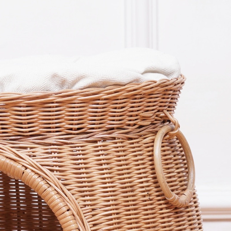 Rumah Kucing / Kandang Tempat Tidur Kucing Tingkat Rotan