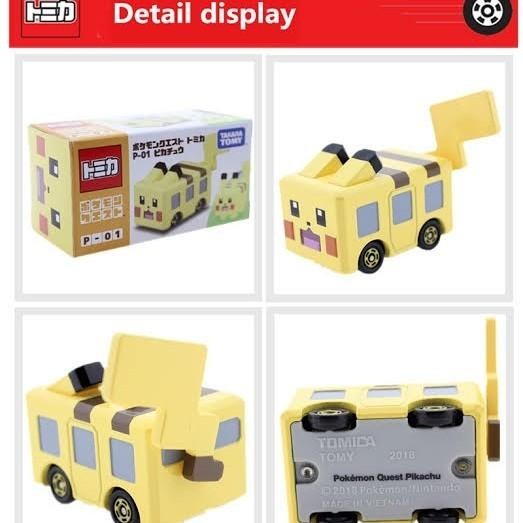 DISKON SPESIAL READY STOK TOMICA PIKACHU POKEMON QUEST - MAINAN MOBIL DIECAST - P 01 TERBARU
