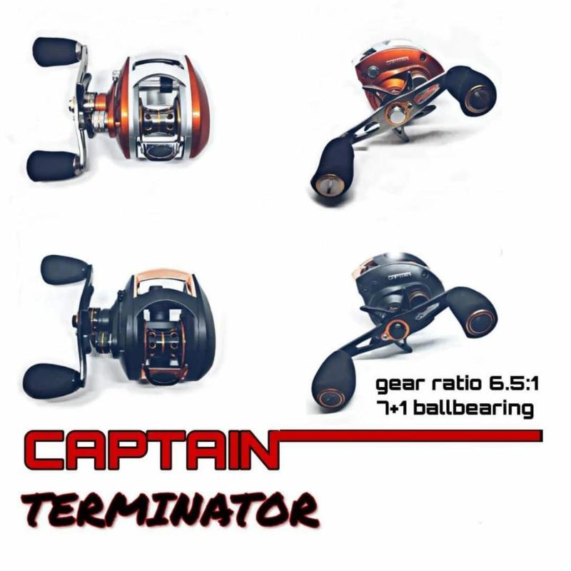 Reel pancing baitcasting CAPTAIN TERMINATOR 10 reel BC
