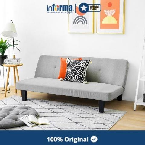 Informa Oakland Sofa Bed Fabric - Abu-Abu