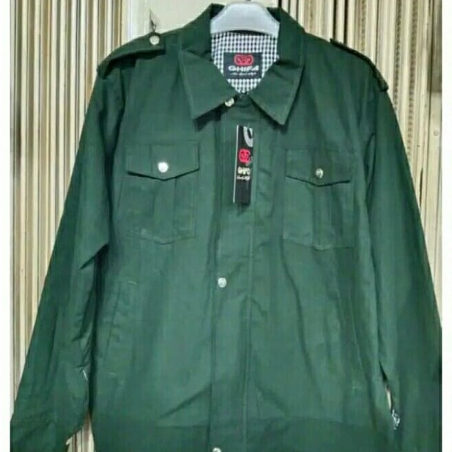 Paling Laku Jaket Almamater Hijau Toska Tua Polos Pria dan Wanita Size L, XL