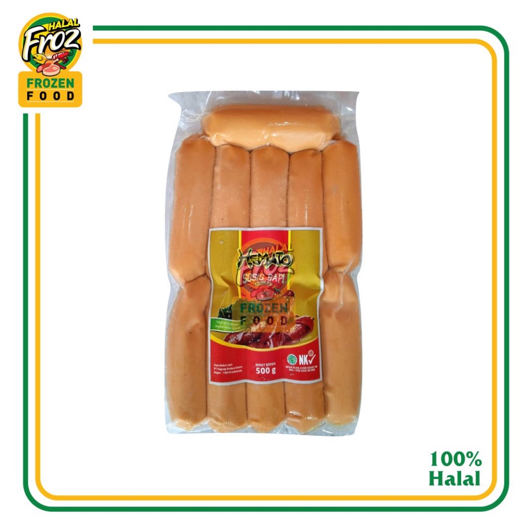 

Hemato Sosis Sapi Bakar 11 Pcs 500gr HFPRS