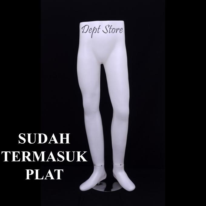 Manekin Kaki Cowok Bening | Patung Kaki Pria Plastik | Patung Celana
