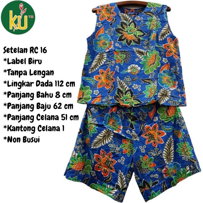 Kencana Ungu RC 16 Label biru-Setelan Lengan Buntung