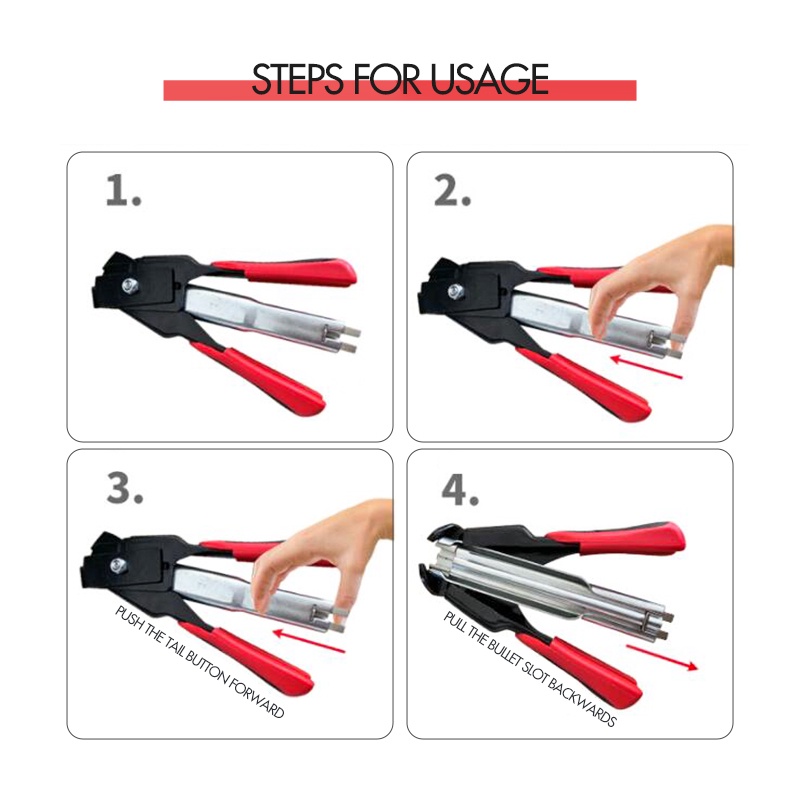 Loonagranit Tang Hog Ring / Pengikat Kandang M-Ring Paku Tipe C / Staples Plier