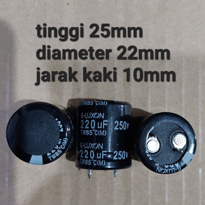 elko elco 220uf 250volt 220 uf 250v 250 volt