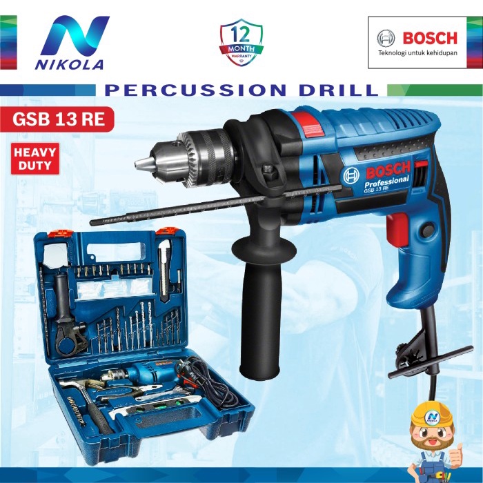 GSB 13 RE Bosch Impact Drill Bor Beton Bosch GSB13RE + ACC