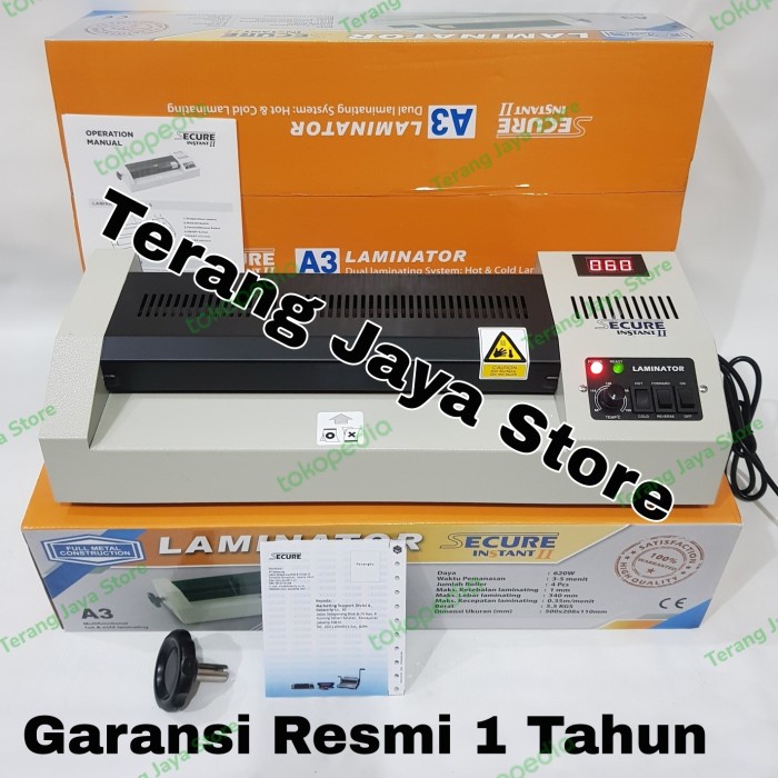 Mesin Laminating Secure Instant II Mesin Laminating A3 Laminator A3