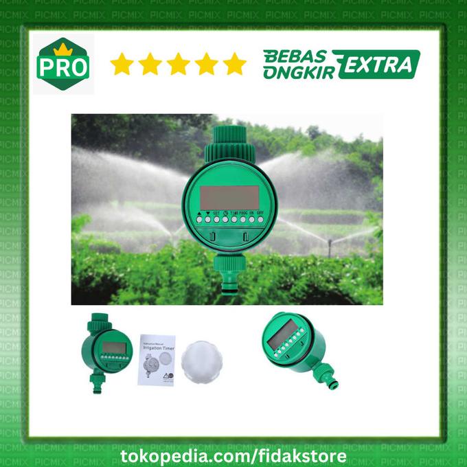 Timer Digital LCD Irigasi Selang Air Taman Penyiram Tanaman Otomatis