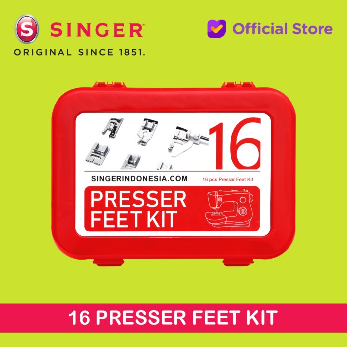 

SEPATU MESIN JAHIT 16 MACAM / 16 PRESSER FEET SINGER