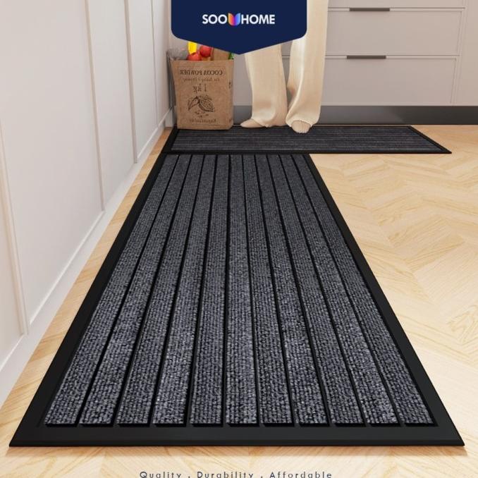 Keset Kaki Dapur Alas Set 2in1 Floor Kitchen Mat Serap Air Premium