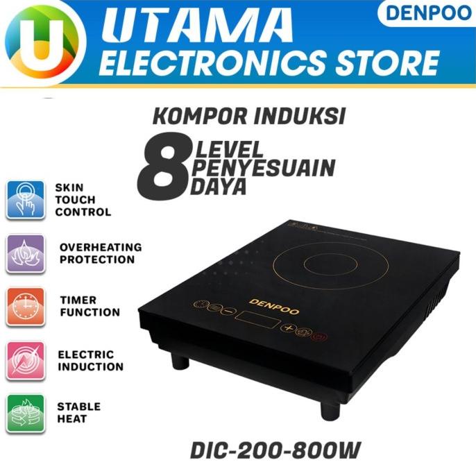 kompor listrik induksi Denpoo DIC200-800 LOW WATT