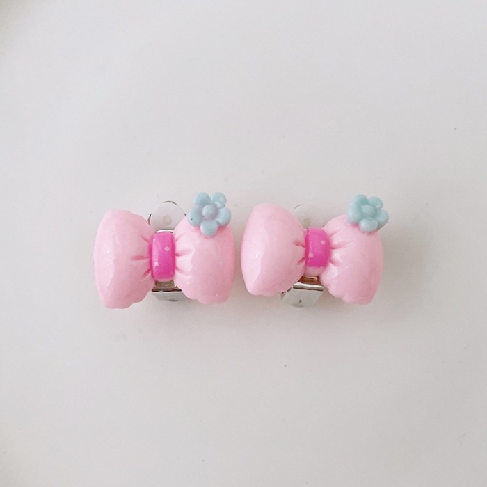 Murah ANTING JEPIT ANAK BAHAN CLAY / ANTING IMUT /ANTING IMPOR LUCU IMUT NON COD
