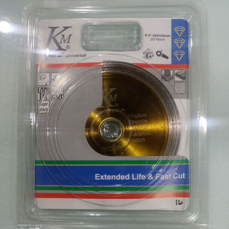 Diamond Wheel KM Gold 4" Platinum Best For Marmer/Granite/Tile TAJAM