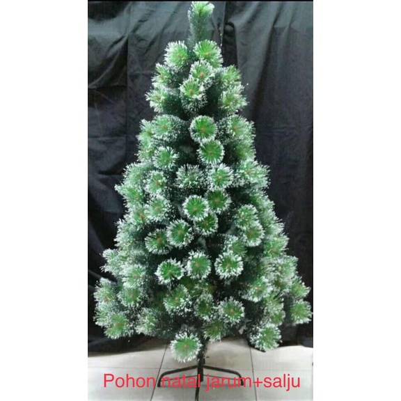 Pohon Natal Jarum Salju dan Mas 120 Cm