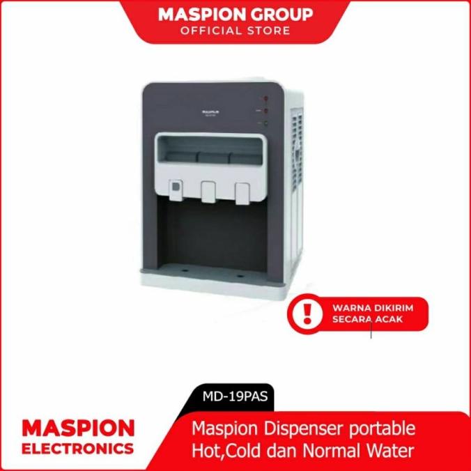 Maspion MD-19 PAS . Dispenser Air Portable Panas Normal Dingin . Baru