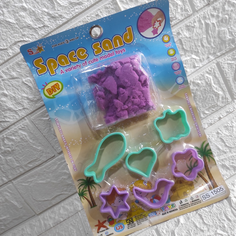 Mainan Set Pasir Kinetik dan Cetakan Edukasi Pasir Ajaib Anak