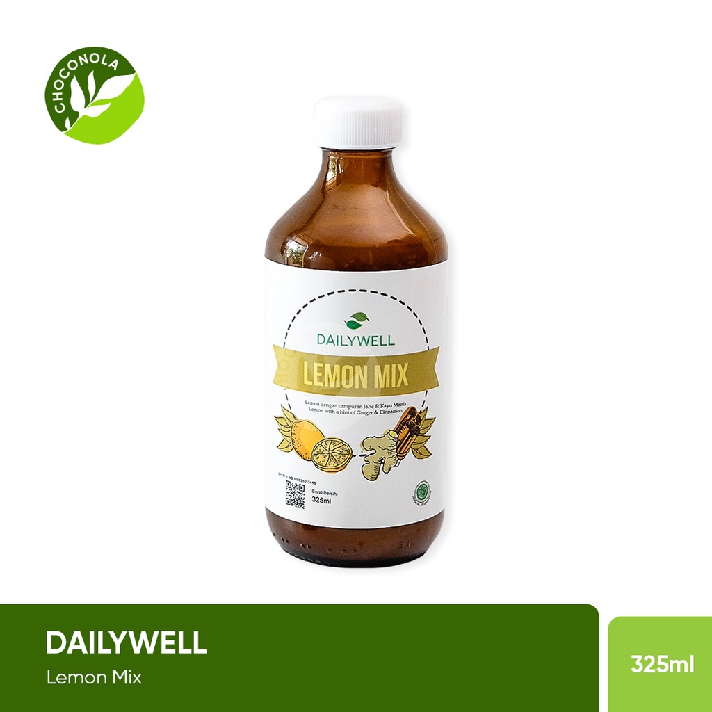 

Dailywell Lemon+ 325Ml - Sari Lemon Murni, Sari Jahe Dan Sari Kayu Manis