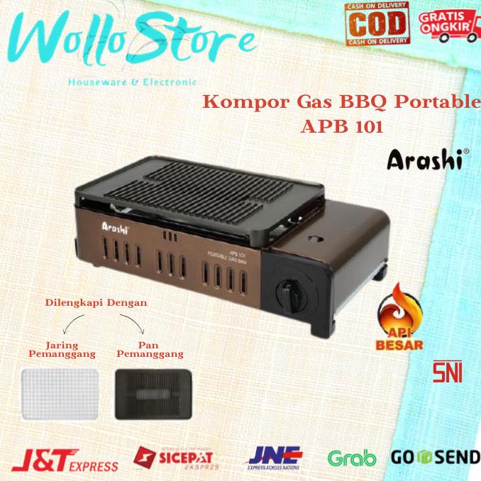 Kompor Gas BBQ Grill Portable / Kompor Camping Portable Arashi APB 101