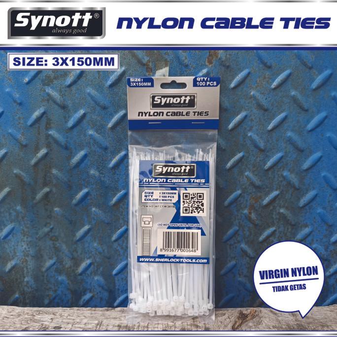 

Kabel Tis 150 Mm X 3 Mm Cable Ties Putih Isi 100Pcs