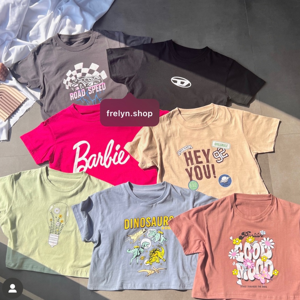 Buruan Beli FRELYN SHOP - CROP TOP MOTIF | BAJU KAOS TUMBLR CROP TEE TSHIRT KAOS KOREA FASHION WANIT