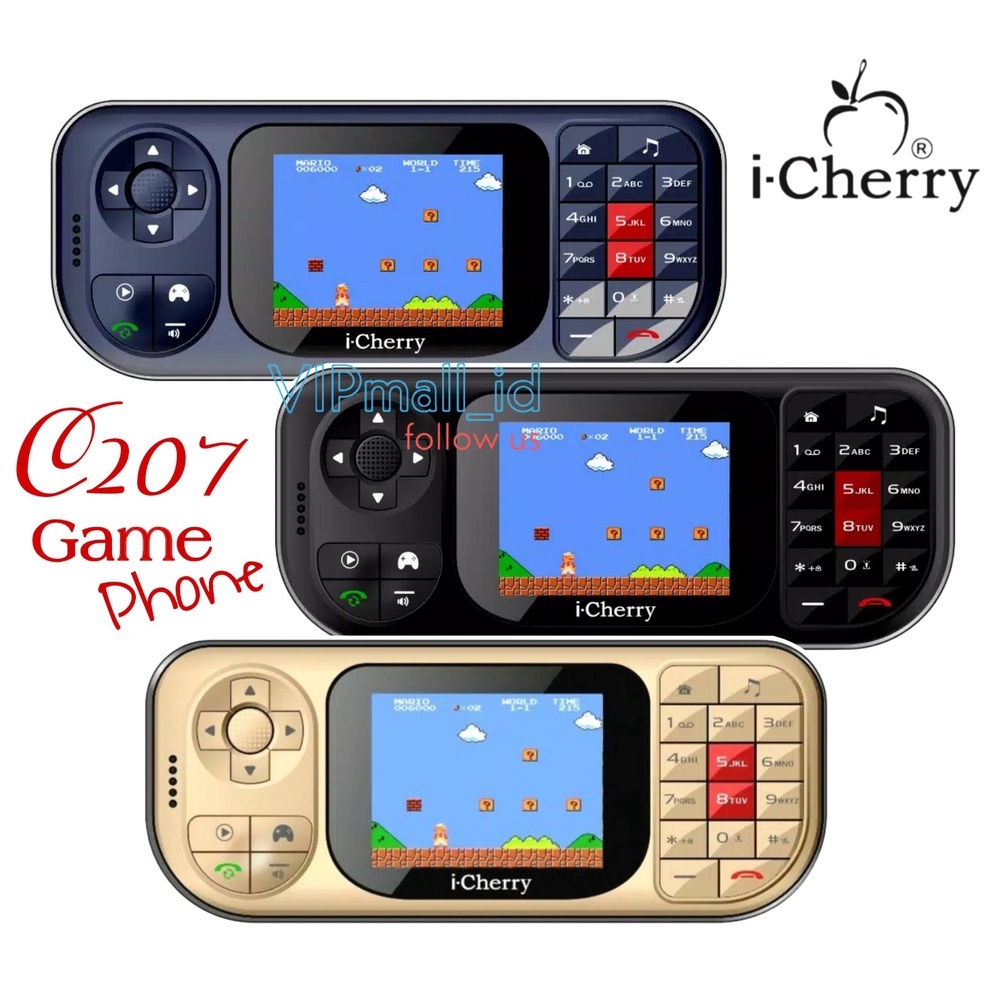 Terlaris.. iCHERRY C207 GAME PHONE - HP GAME 2,8" DUAL SIM GSM - HP MURAH 48