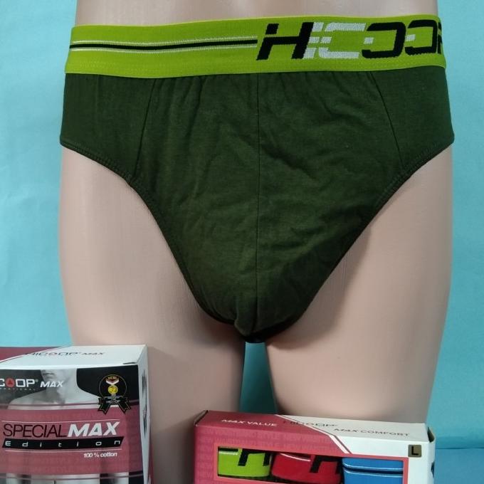 celana dalam pria hicoop special max sekotak isi 3pcs size M L